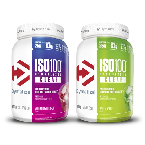 DYMATIZE Whey Protein Pulver Shake Clear Wild Berry & Green Apple je 900 g