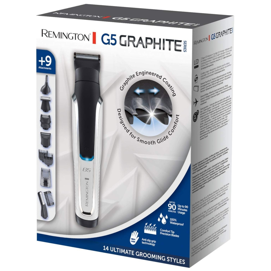 REMINGTON Haarschneider Personal Groomer PG5000 G5 GraphiteSeries Körperrasierer