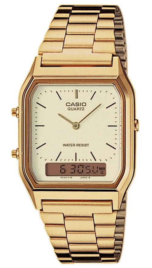 CASIO VINTAGE Chronograph AQ-230GA-9DMQYES Goldfarben Edelstahl B-WARE