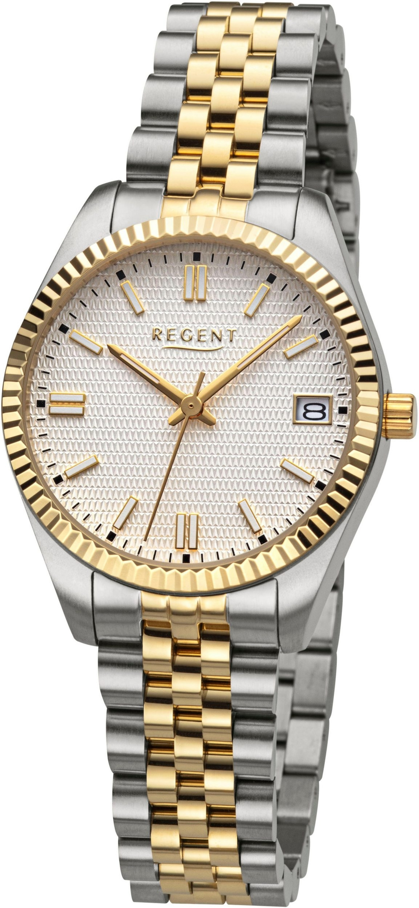 REGENT Damen Armbanduhr Quarzuhr BA-876 - 3314.41.91 Damenuhr Uhr Edelstahl