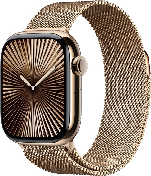 APPLE Watch S10 GPS+Cell 46 mm Titan Milanaisearmband gold MC7T4QF/A B-Ware