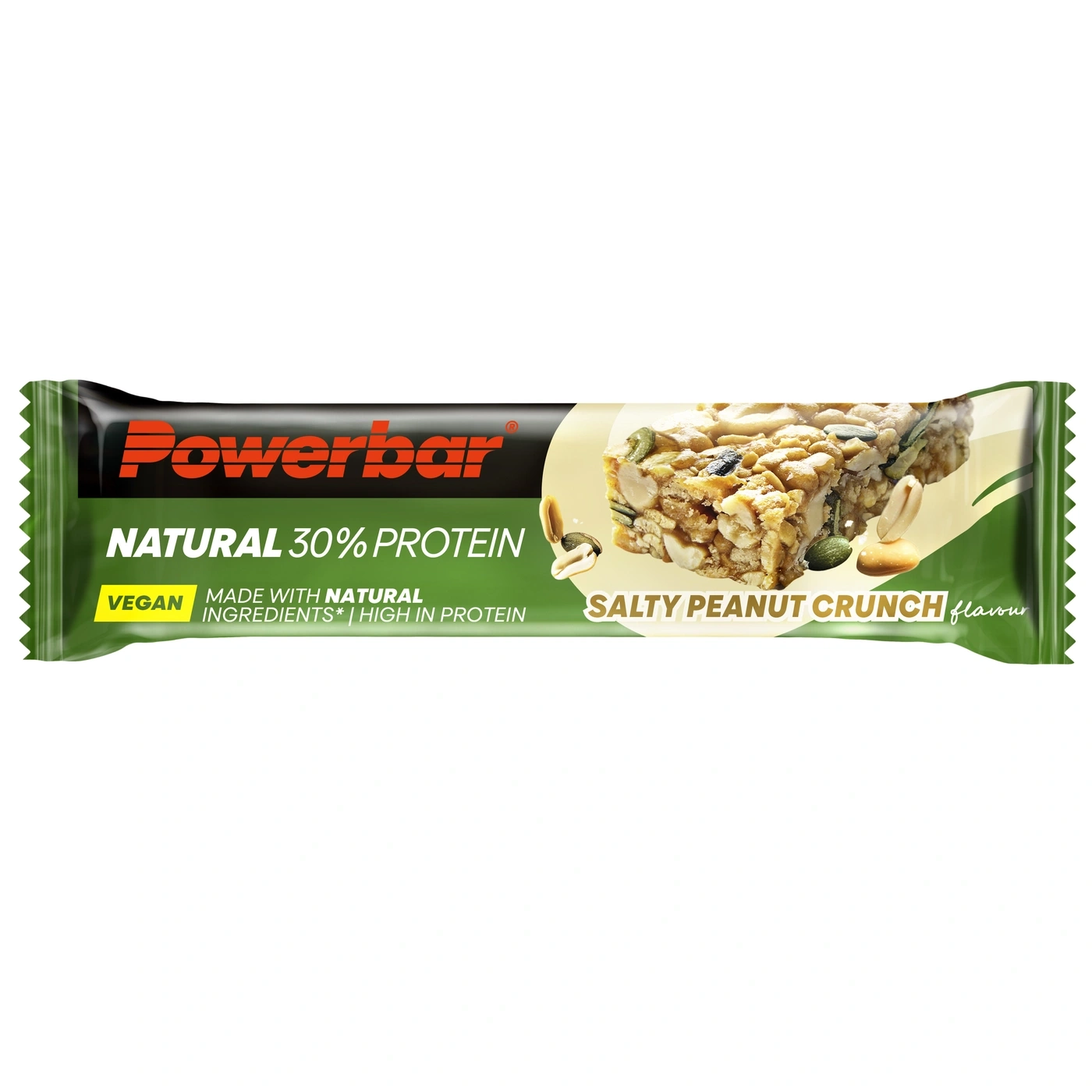 Powerbar mit Erdnussgeschmack mit viel Protein