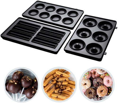 RUSSELL HOBBS Platten-Set für 3 in 1 Fiesta Sandwichtoaster Waffeleisen Grill