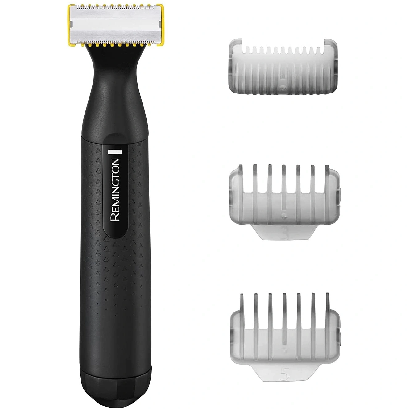 Rasierer mit Aufsätzen, schwarz, Remington, Bartschneider, Trimmer, Haarschneider