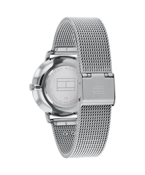 Uhr mit Metallarmband, Tommy Hilfiger, Edelstahl, wasserdicht, CE-Zeichen