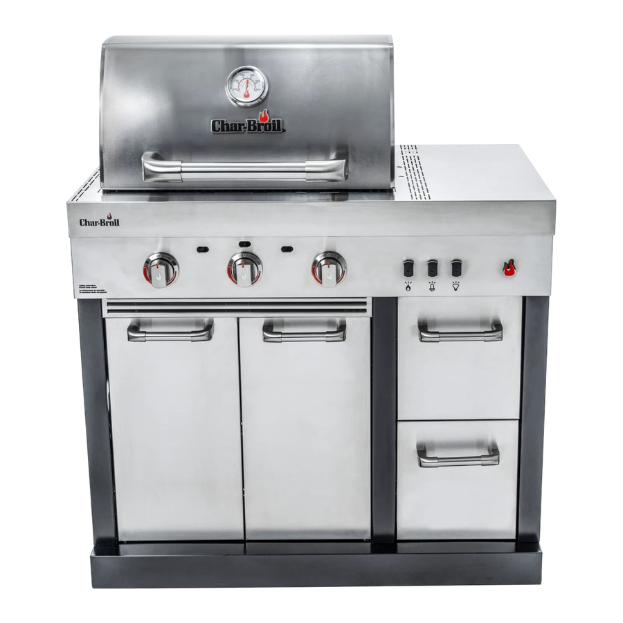 CHAR-BROIL ULTIMATE 3200 3-Brenner Gasgrill 6.6 kW Edelstahl Typ 304 NEU
