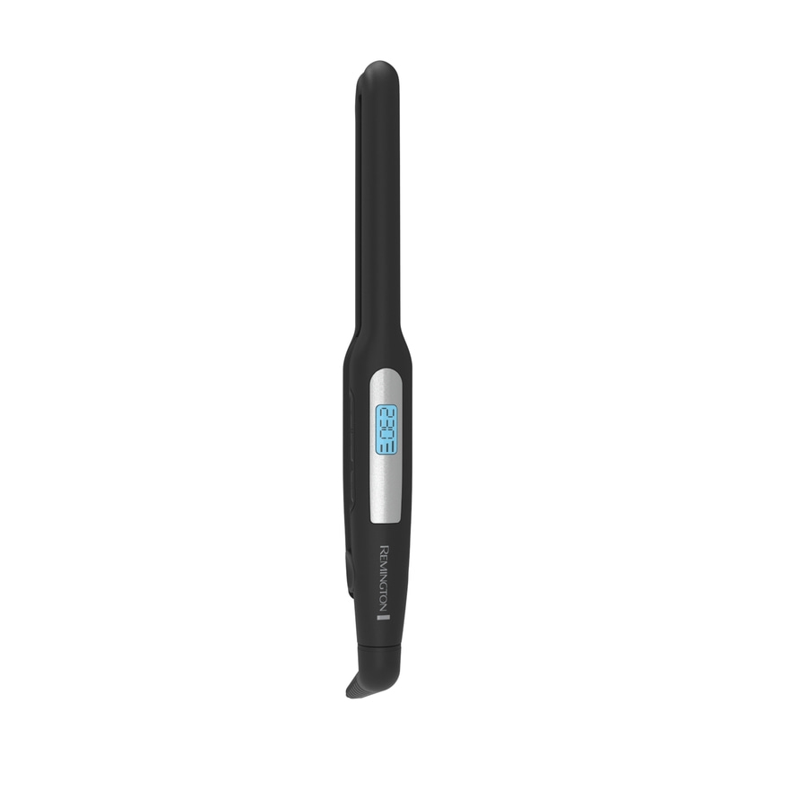 Schwarzes Glätteisen mit digitaler Anzeige, Marke Remington, auf weißem Hintergrund