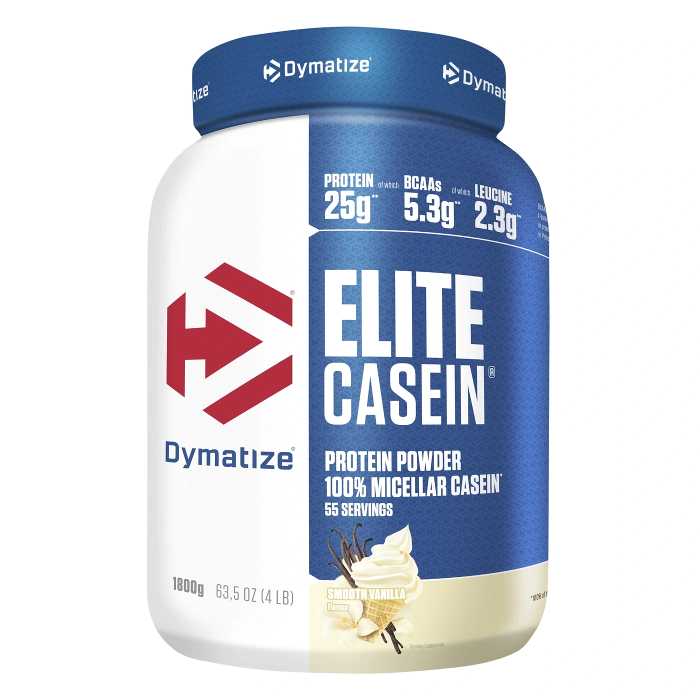Dymatize Elite Casein Proteinpulver Vanille Geschmack