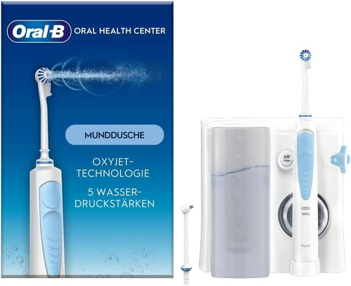 BRAUN Oral-B OxyJet Oral Health Center Munddusche 0,6 L weiß/blau B-WARE