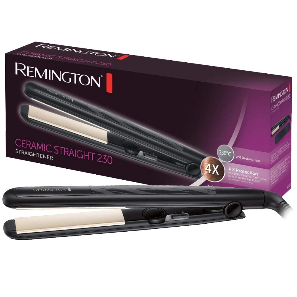 Remington Haarglätter, Keramik, 230 Grad, 4X Schutz, Haarglätter, schwarz