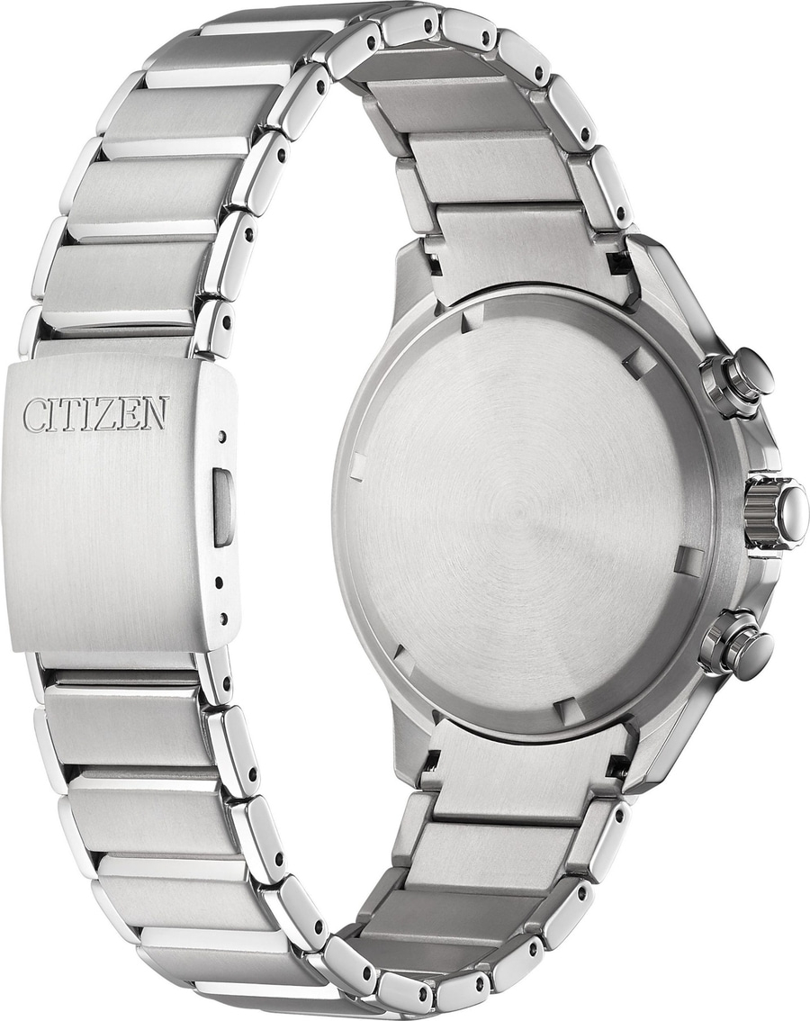 CITIZEN 43mm Titanuhr Super Titanium Chrono AT2470-85H Tachymeter Silber B-WARE