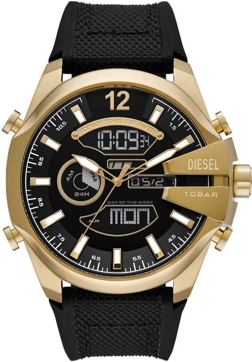 DIESEL DZ4634 Armbanduhr Herren Digital & Analog Quarz 51 mm B-WARE