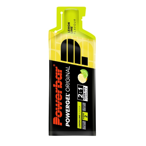 POWERBAR PowerGel Fruit Lemon Lime Zitrone High Carb Energie Gel Natrium 24x 41g