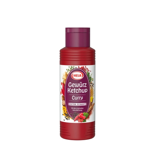 6x 300 ml Hela Ketchup Curry extra scharf Gewürzketchup Ketchupflasche