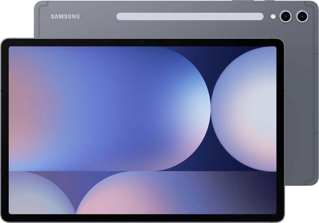 Ein Samsung Tablet mit zwei Kameras auf der Rückseite.