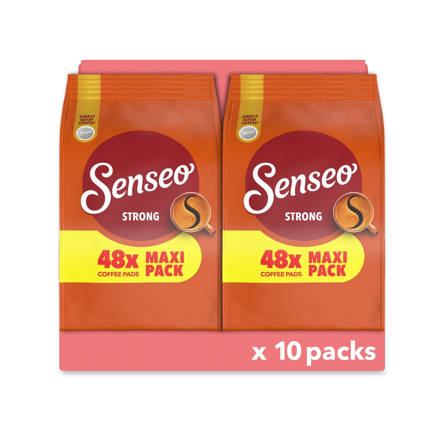 Senseo Kaffee Pads Strong 48x Maxi Packung, 10er Pack