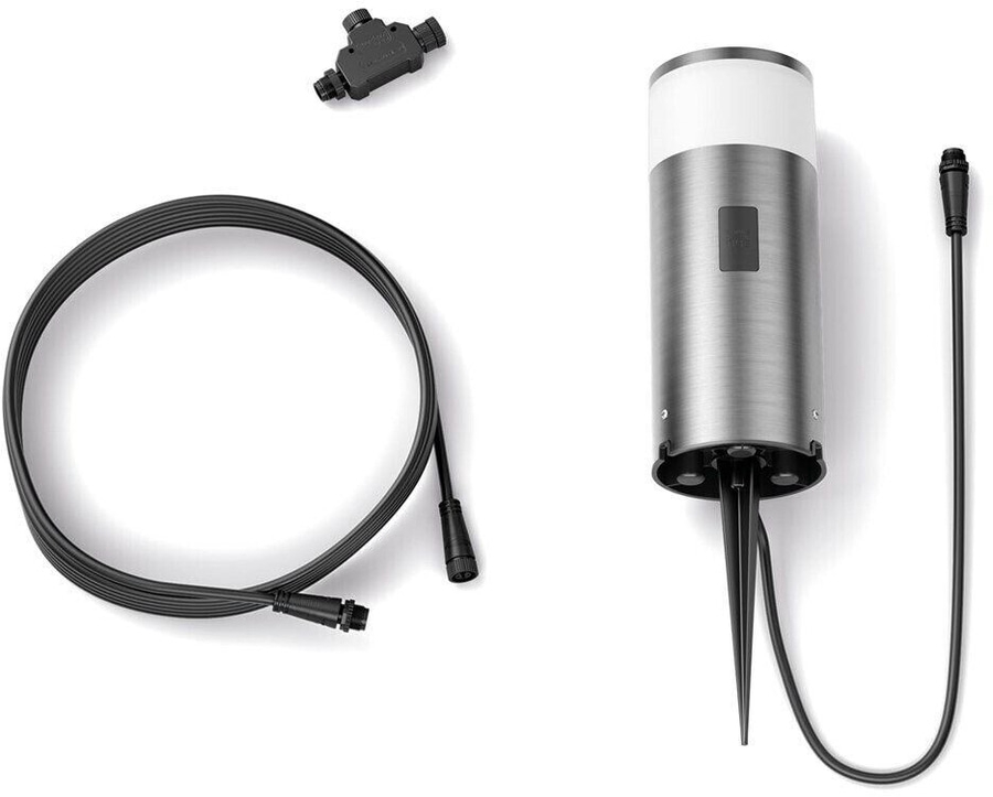 PHILIPS HUE Calla Outdoor Pollerleuchte Edelstahl 590 lm 8 W Gartenleuchte NEU