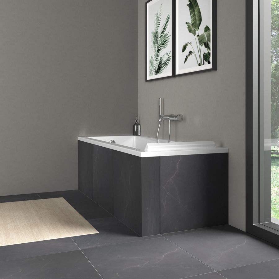 DURAVIT Badewanne Starck 1700 x 750 mm Weiß mit 1 Rückenschräge Acryl