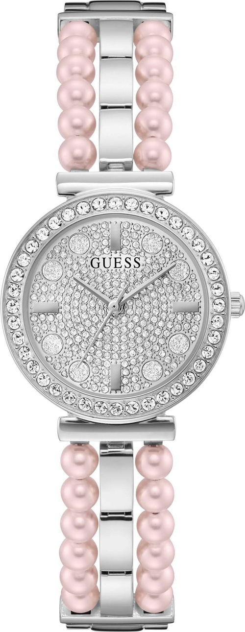 GUESS Damen Armbanduhr Quarzuhr GW0531L1 Damenuhr Uhr Edelstahl Silberfarben