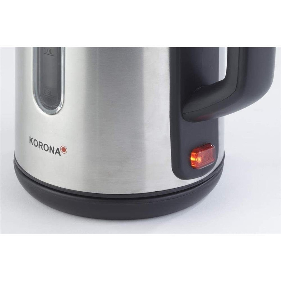 KORONA Wasserkocher 20350 1,7L 360° kabellos Retro-Stil 2200W Edelstahl NEU