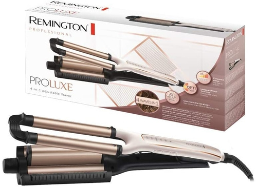 REMINGTON Lockenstab CI91AW PROluxe 4-in-1 Adjustable Waver Beach Waves