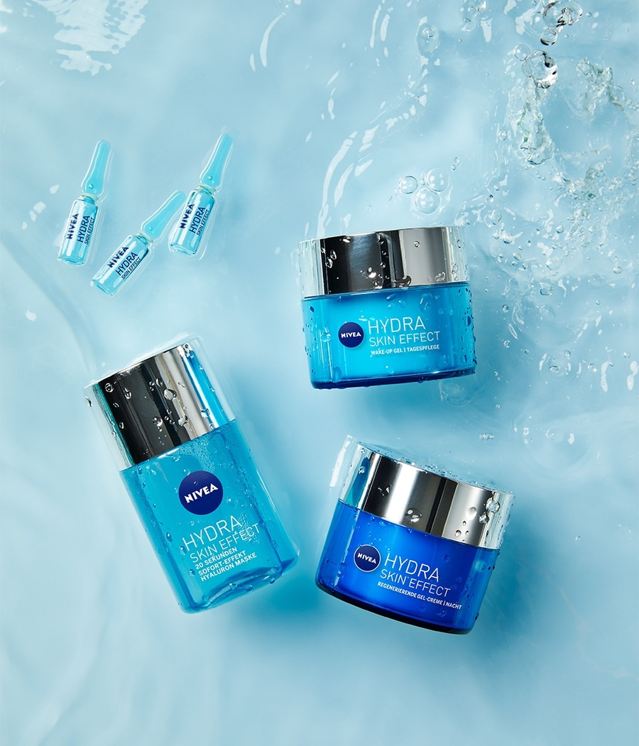 NIVEA Hydra Skin Effect regenerierende Gel Creme Nachtpflege pures Hyaluron 50ml