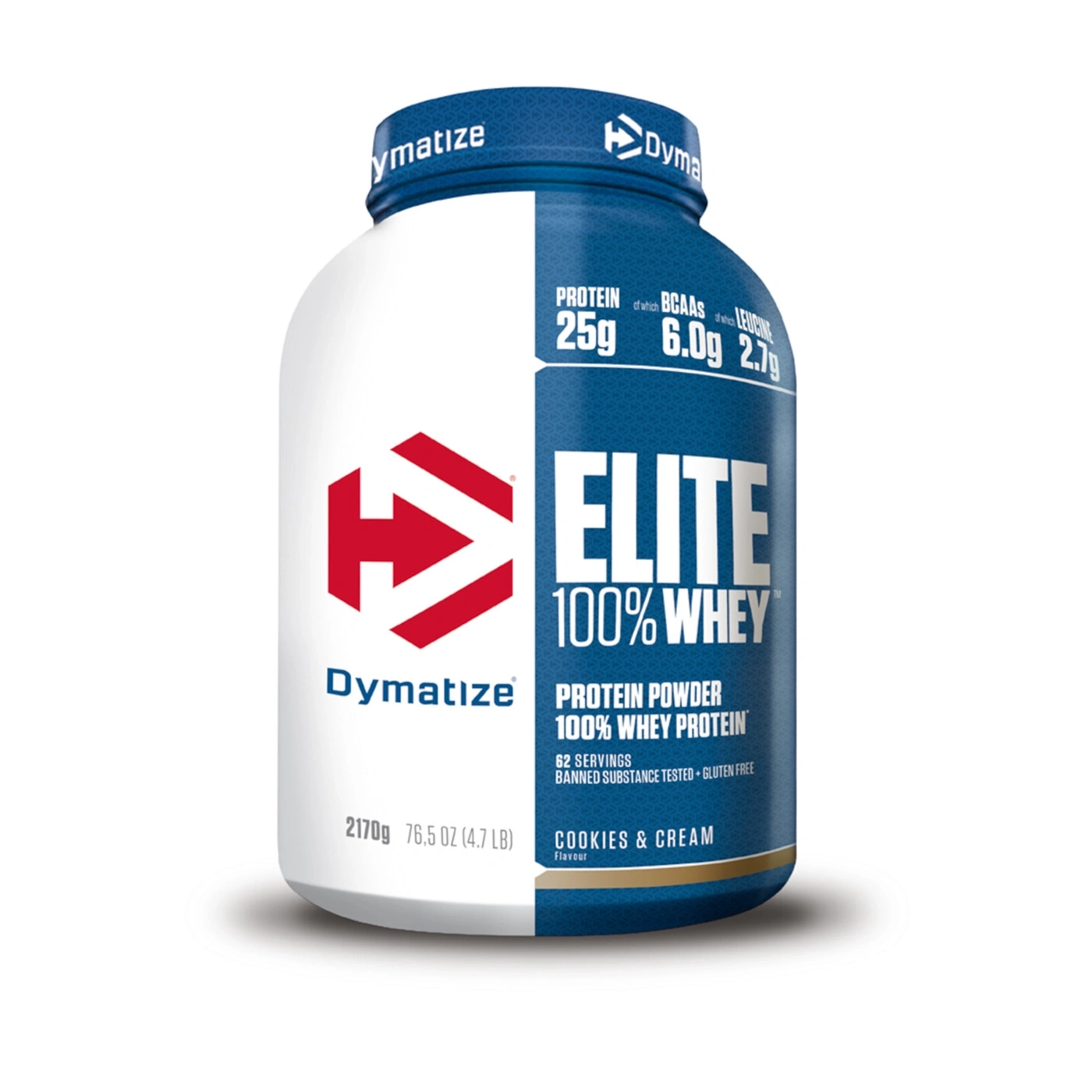 Dymatize Elite 100% Whey Protein, Cookies & Cream flavor