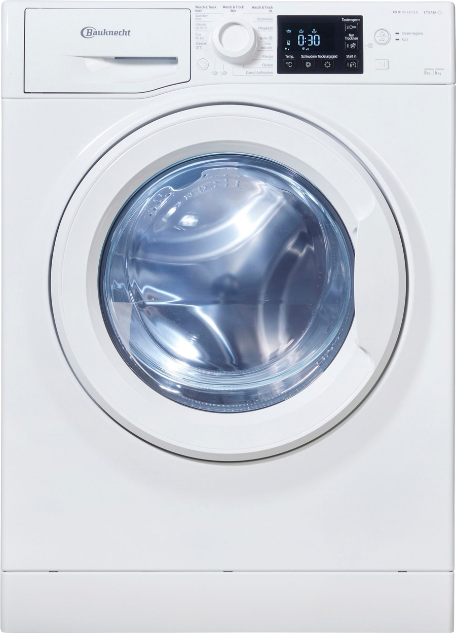 BAUKNECHT Waschtrockner WT Super Eco 86 43 N Frontlader Nachlegefunktion B-WARE