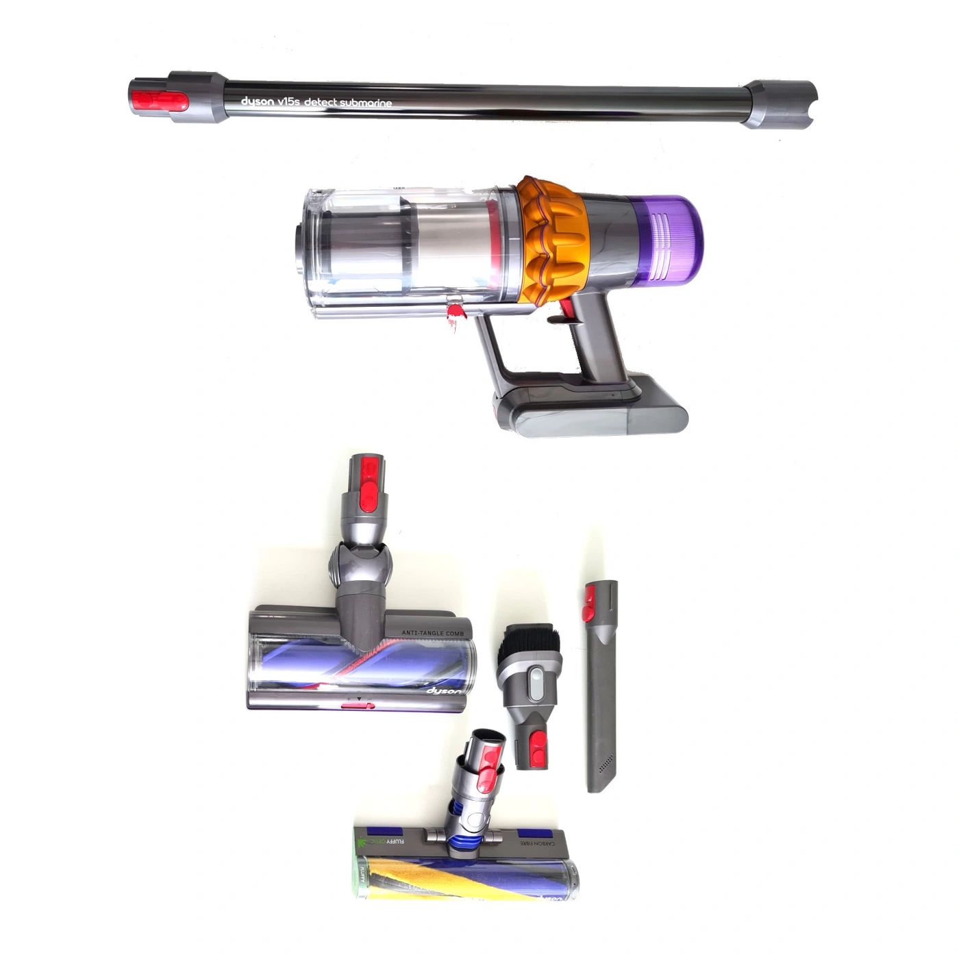 DYSON Akku Stielstaubsauger V15s Detect Akkusauger beutellos 0,76 l 240W