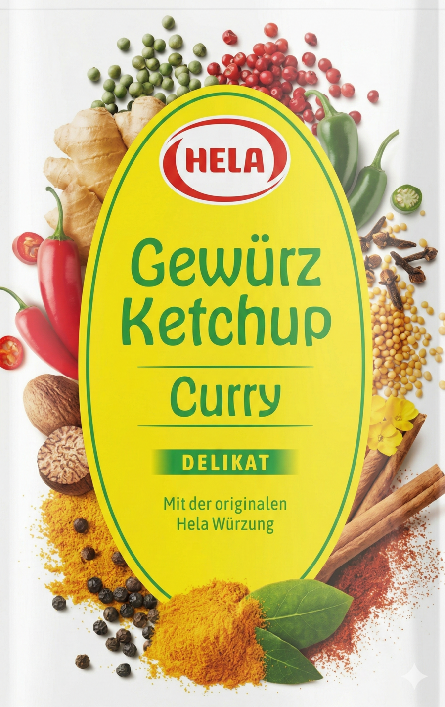 HELA Curry Gewürz Ketchup delikat 12x 300ml Karton Sonderposten MHD 31.05.2026