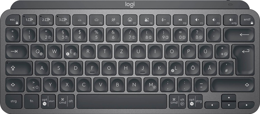 LOGITECH MX Keys Mini kabellose Tastatur QWERTZ Bluetooth Beleuchtung NEU
