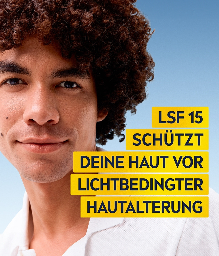 NIVEA MEN sensitive Gesichtspflege Creme Kamillen Sonnenschutz LSF15 2 x 75ml