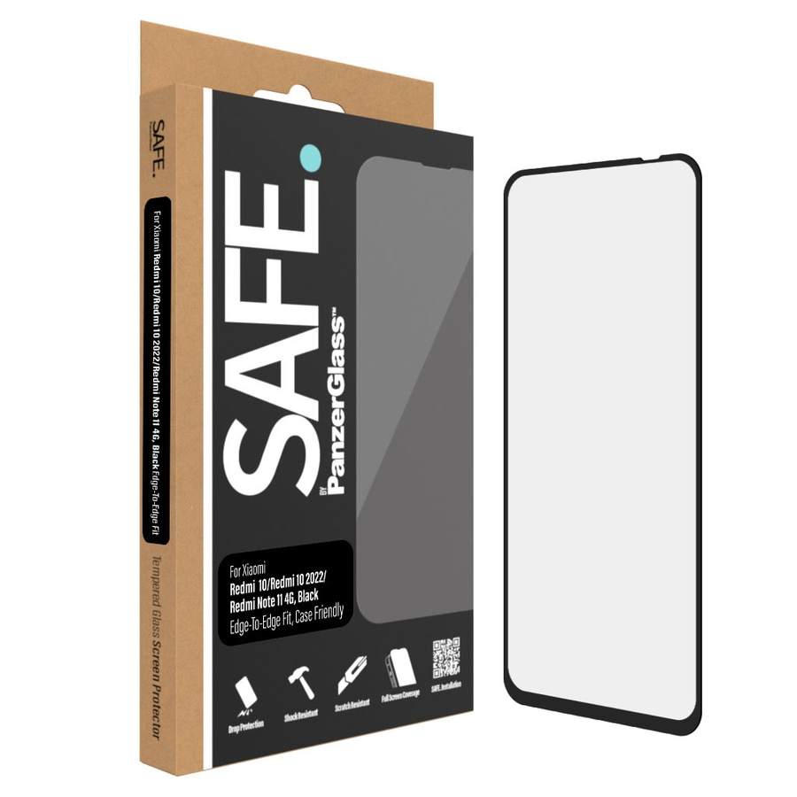 PanzerGlass™ SAFE. Xiaomi Redmi 10 Screen Protector Glass Das Original