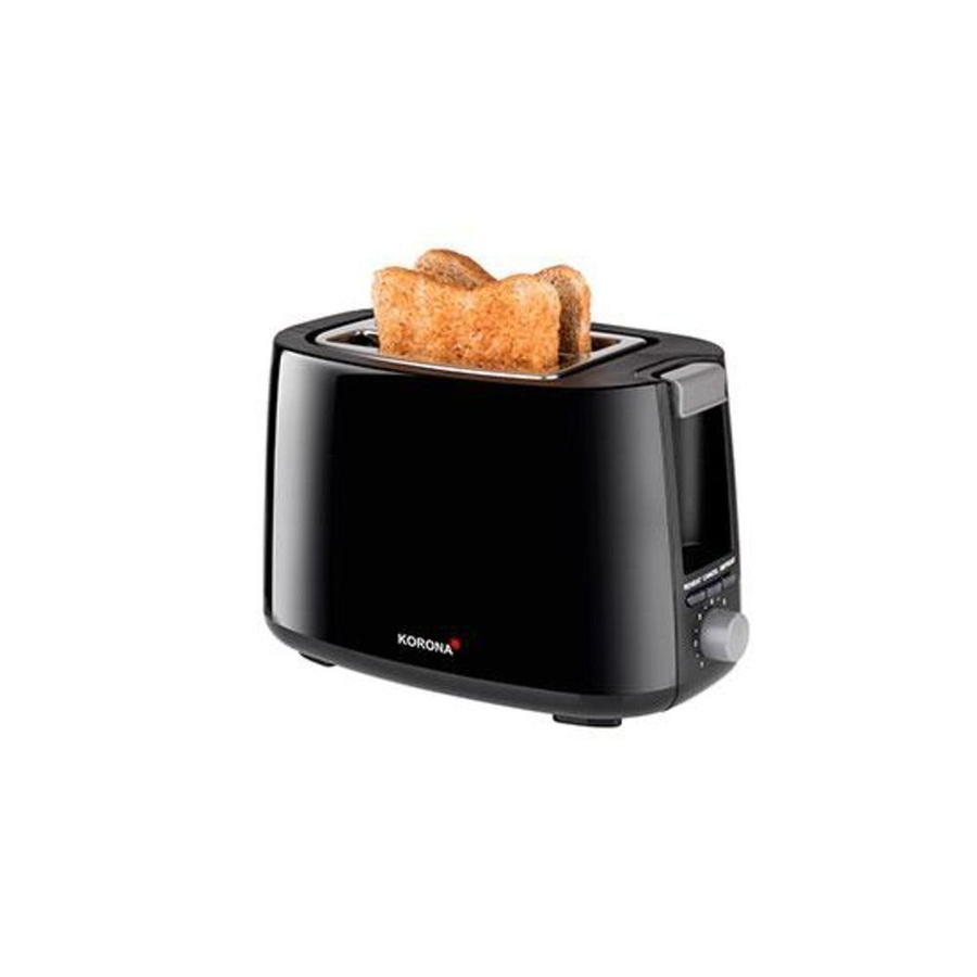 KORONA Toaster 2 Scheiben 750 Watt 21130 7 Bräunungsgrade Auftauen schwarz NEU