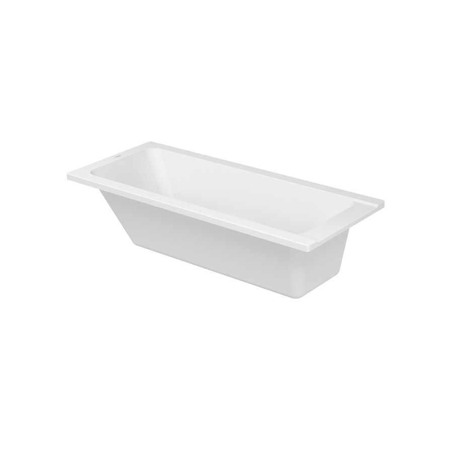 DURAVIT Badewanne D-Code 1600 x 700 mm Weiß Wanne mit Rückenschräge
