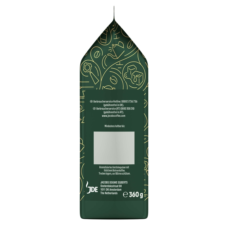 JACOBS Löskaffee TYP CARAMEL CAPPUCCINO 12x 360g Beutel Karamell Geschmack