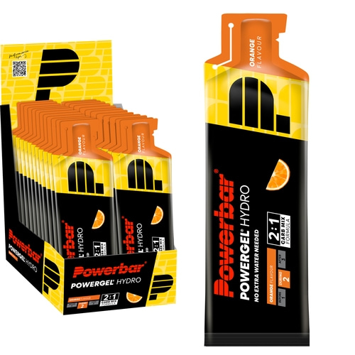 POWERBAR PowerGel Hydro Orange High Carb Energie Gel Natrium 24 x 67 ml