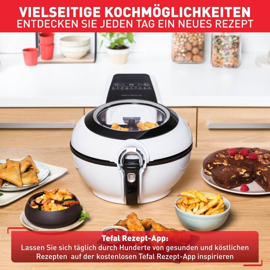 TEFAL 2in1 Heißluftfritteuse YV970015 Air Fryer Fritteuse mit Heißluft 1500 Watt