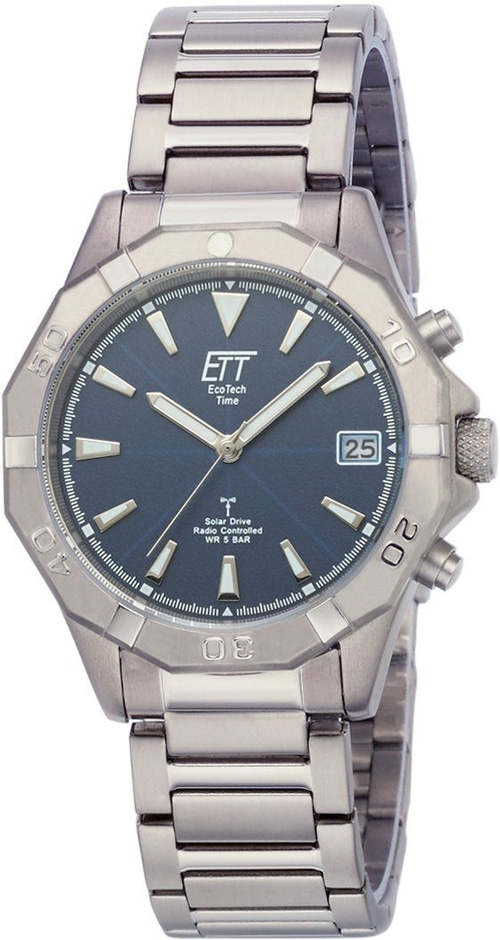ETT Herren Armbanduhr Funkuhr Alaska EGT-11356-20M Herrenuhr Watch Uhr Edelstahl