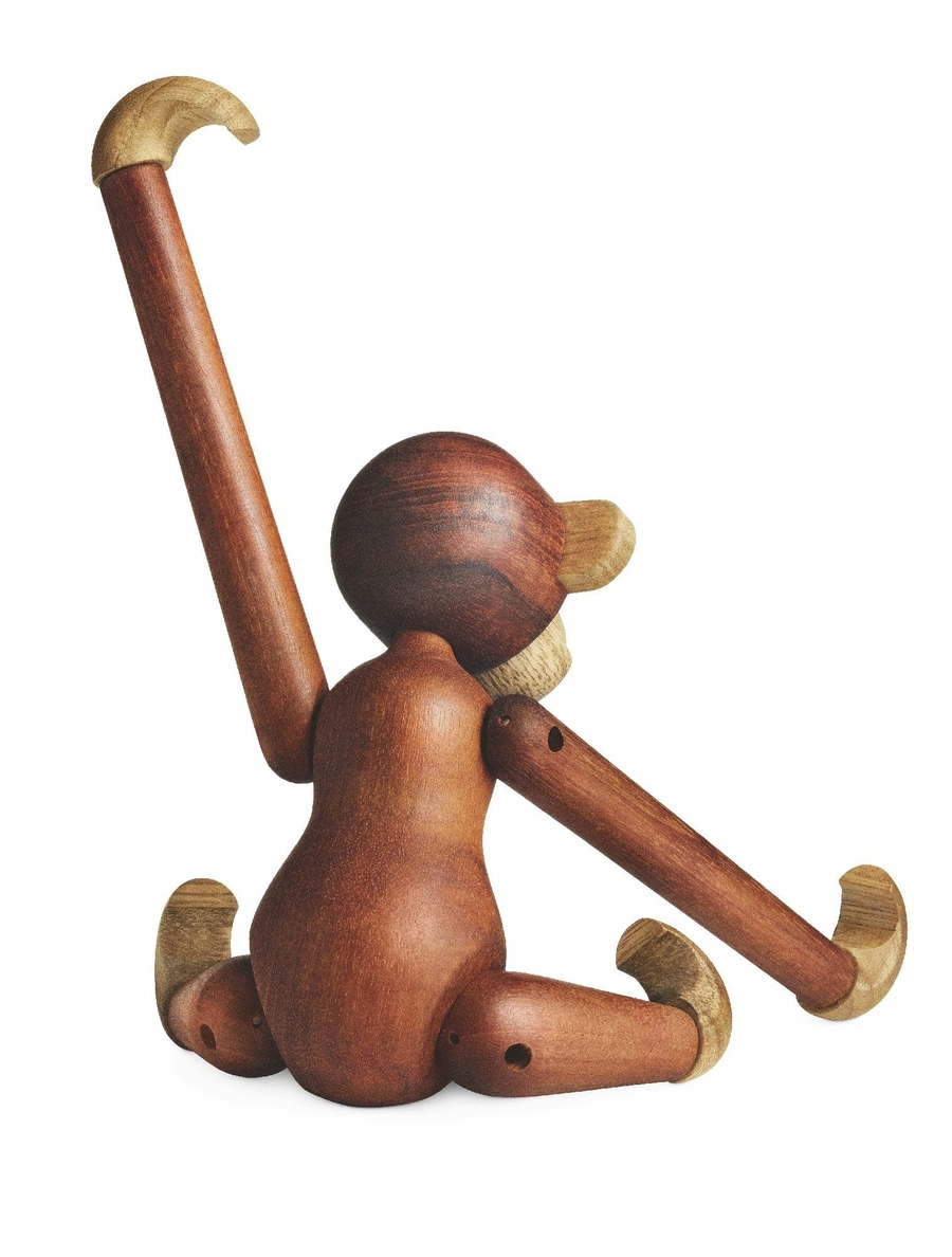 KAY BOJESEN DENMARK Dekofigur 39250 Holz-Affe klein Teak/Limba Holz NEU