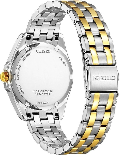 CITIZEN Damen Armbanduhr EO1214-82A Solaruhr Datum Edelstahl 34mm B-WARE
