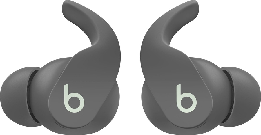 Graue Beats-Kopfhörer, Nahaufnahme, Ohrhörer, Sport, Musik, Technologie, drahtlos, Zubehör, Design