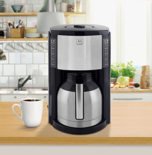 MELITTA Filterkaffeemaschine Look Therm Selection M 661 Schwarz-Edelstahl