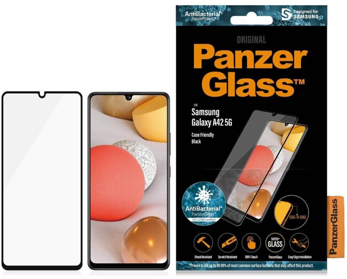 PanzerGlass™ Samsung Galaxy A42 5G Displayschutz Screen Protector Glass NEU