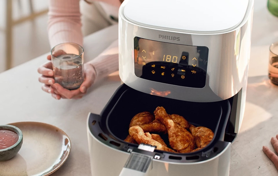 PHILIPS Heißluftfritteuse 3000 Serie HD9252/00 Fritteuse 1400W weiß
