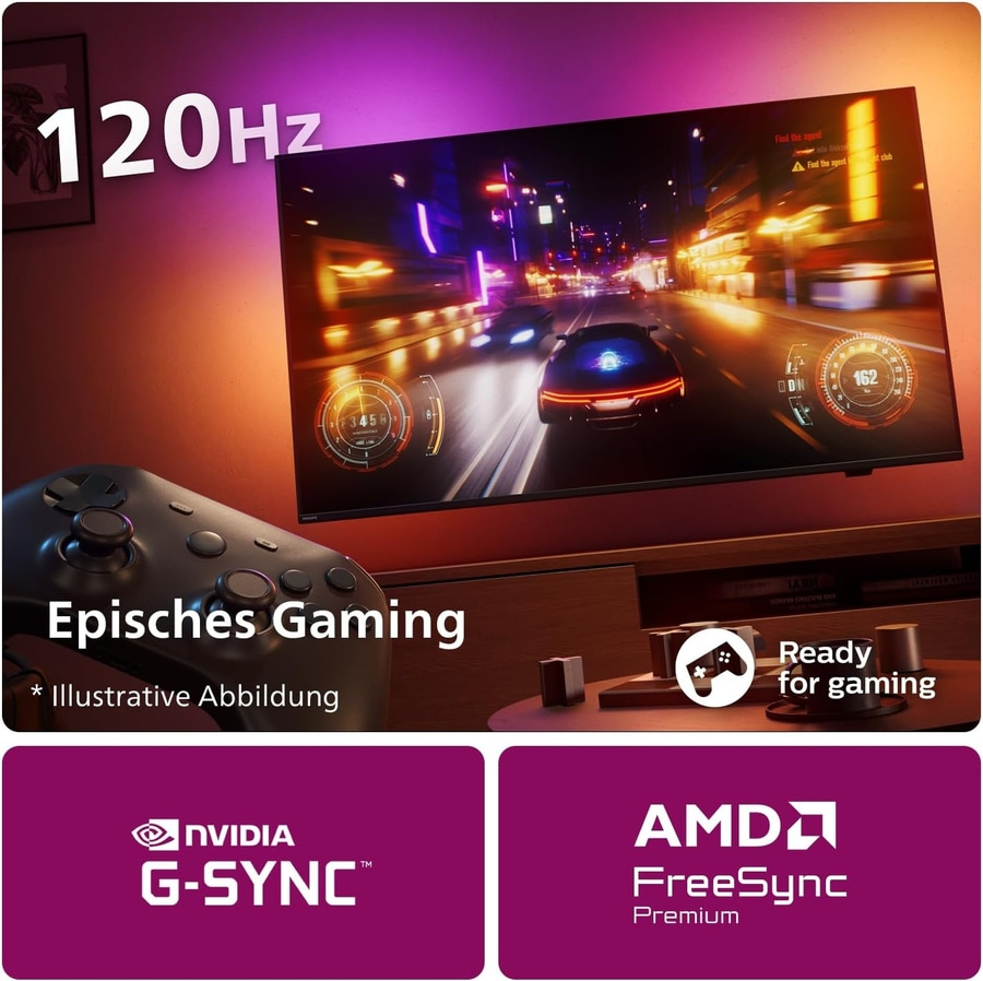 PHILIPS OLED Ambilight Fernseher 65 Zoll 4K UHD Smart TV 120 Hz 65OLED759/12