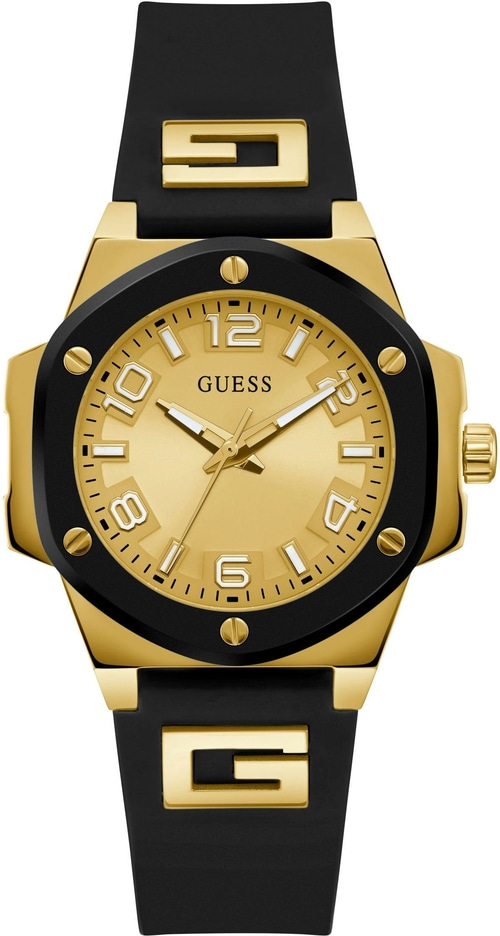 Guess Damen Armbanduhr GW0555L2 Quarz Analog 40mm Edelstahl Silikon B-WARE