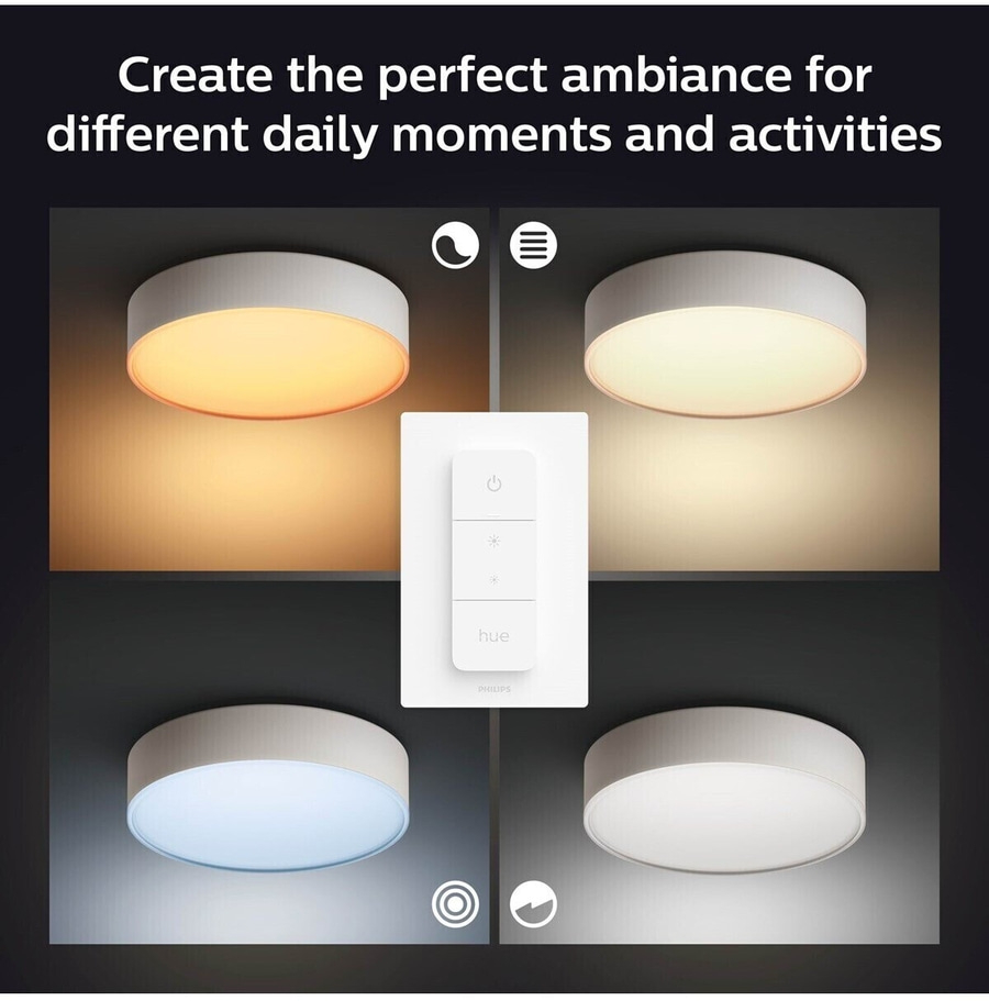 PHILIPS HUE LED Deckenleuchte White Ambiance Enrave Ceiling S Dimmbar weiß NEU