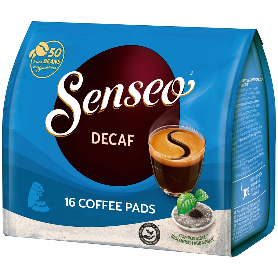 SENSEO Pads Decaf Senseopads entkoffeiniert 10 x 16 Kaffeepads - 160 Getränke