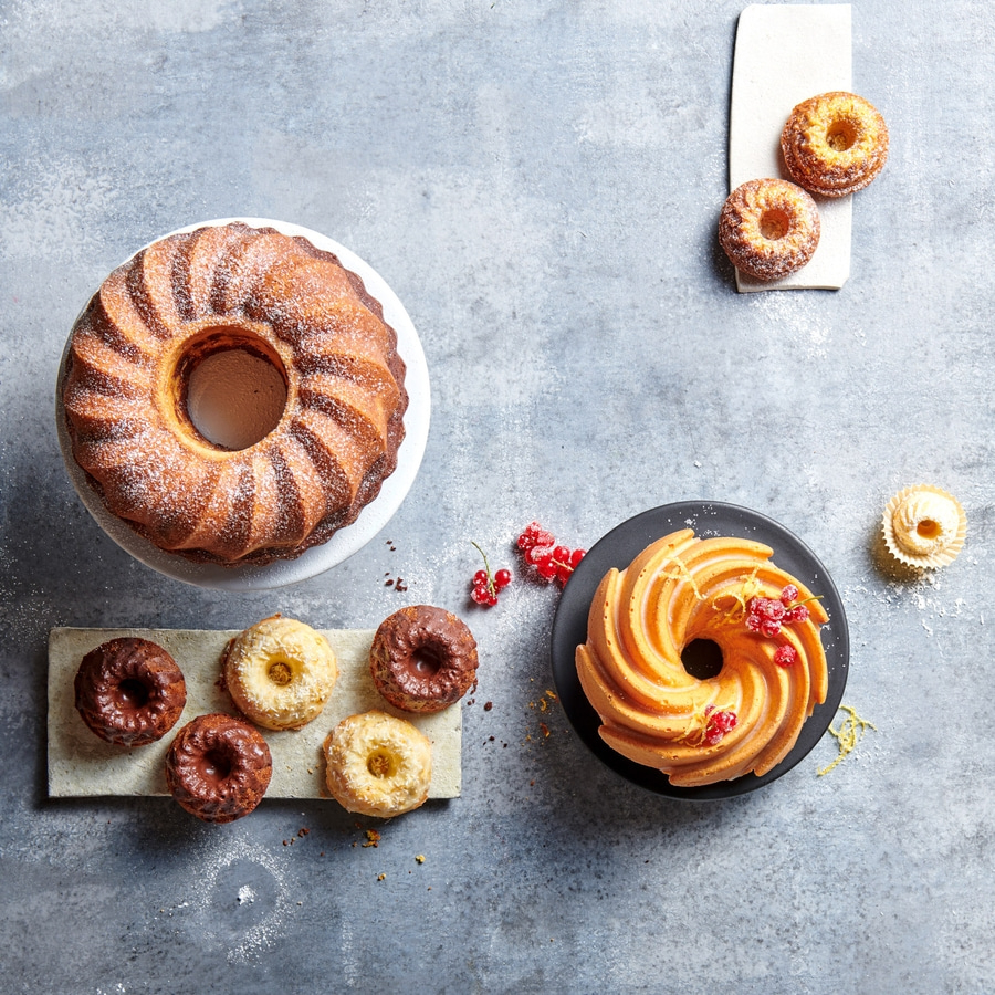 BETTY BOSSI Gugelhopf-Form Twister, 1 l, Metall